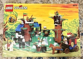 LEGO Dark Forest Fortress 6079 Complete Foresters Robinhood Set And Instructions