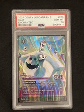 PSA 10 Disney Lorcana Olaf - Happy Passenger Enchanted Foil 209/204 2024