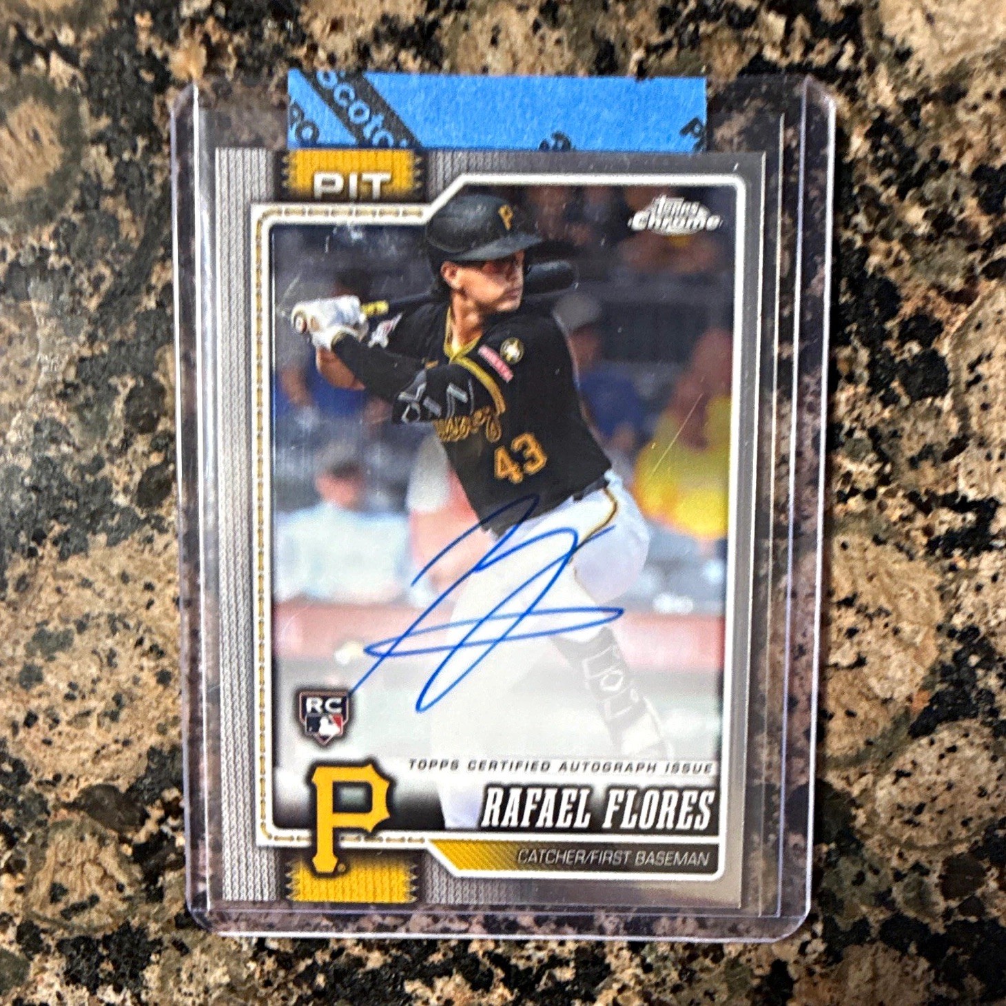Topps 2026 Chrome Rookie Autographs Rafael Flores Auto RC #RA-RF Pirates