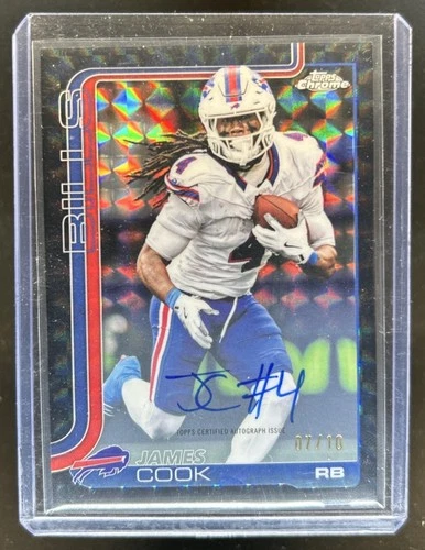 2025 Topps Chrome James Cook Chrome Autographs (RAW)