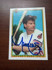 Signed 1990 Bowman - Mark Lewis