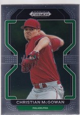 2022 PRIZM DRAFT BASEBALL RC CHRISTIAN MCGOWAN ROOKIE #3021