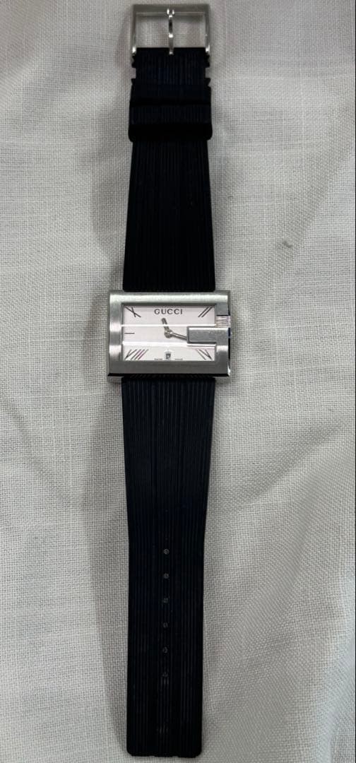 Gucci Rectangular Square Face Unused Rubber Belt … - image 5
