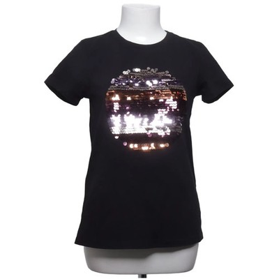 Dranella, T-shirt, Größe: XS, Schwarz/Mehrfarbig, Baumwolle/Elasthan #Tol