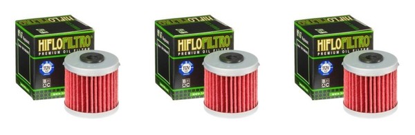 3X ÖLfilter Hiflo HF167 FüR Daelim VC 125 Advance VS 125 Evo VT 125 VT125 VC VS-image