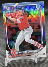 2025 Bowman Chrome - Kristian Campbell #58 Rookie RC Refractor /499 Red Sox