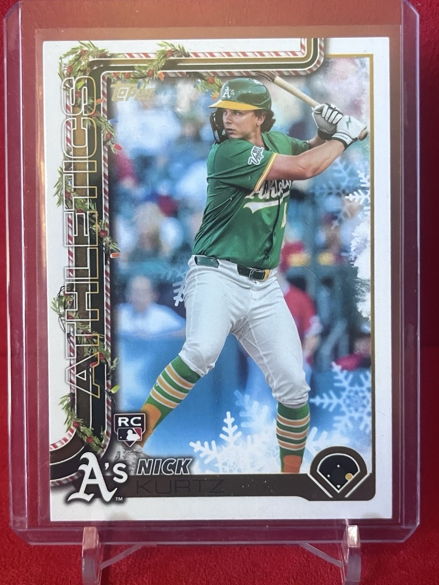 2025 Topps Holiday Baseball Nick Kurtz #H40 Rookie Card RC