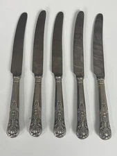 5 Piece Sheffield England Cutlery Stainless Steel Vintage Dinner Table Knife