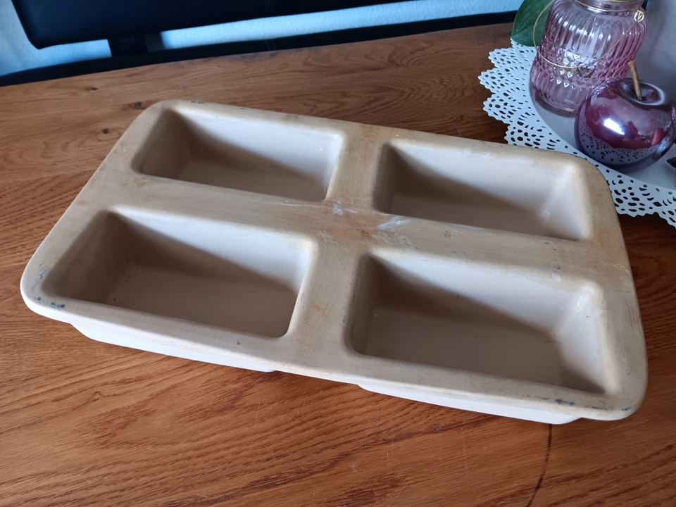 ⭐ Pampered Chef FAMILY HERITAGE Stoneware Classic Mini Kuchen Brot Backform ⭐ - Bild 1 von 4