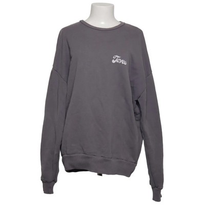 Teveo, Sweatshirt, Größe: S, Grau, Baumwolle, Einfarbig, Damen #ZcR