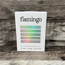 Flamingo Women's Razor Blades 4x Five Blade Cartridge Refills NEW and Sealed