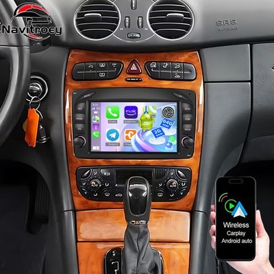 2+64G Android 15 Autoradio Für Mercedes Benz CLK 2002-2004 W209 W208 GPS Navi