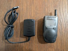 Vintage Motorola i1000 Nextel Flip Mobile Phone LCD Display  Charger READ 