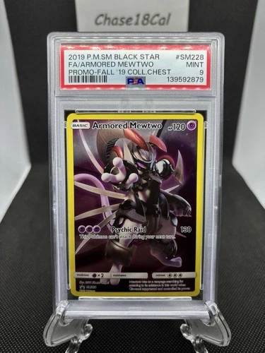 Pokemon Sun and Moon Armored Mewtwo SM228 Black Star Promo PSA 9 Mint