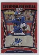 2024 Certified Potential Signatures Red Mirror /99 Jalin Hyatt Auto 0ud4