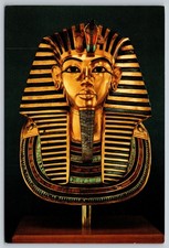 Postcard Egyptian Gold Mummy Mask 63G