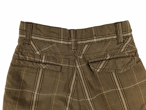 Micros Brown Plaid Casual Skater Shorts - Unisex Kids Size 5 - Picture 3 of 11