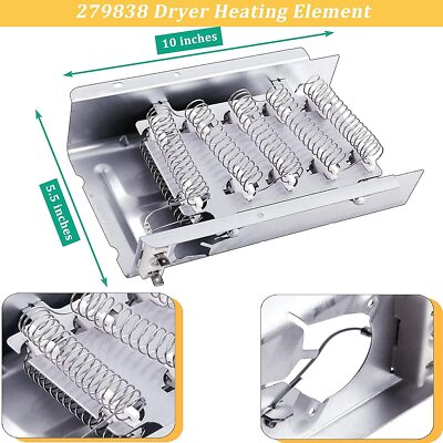 279838 Dryer Heating Element For Whirlpool AP3094254 PS334313 