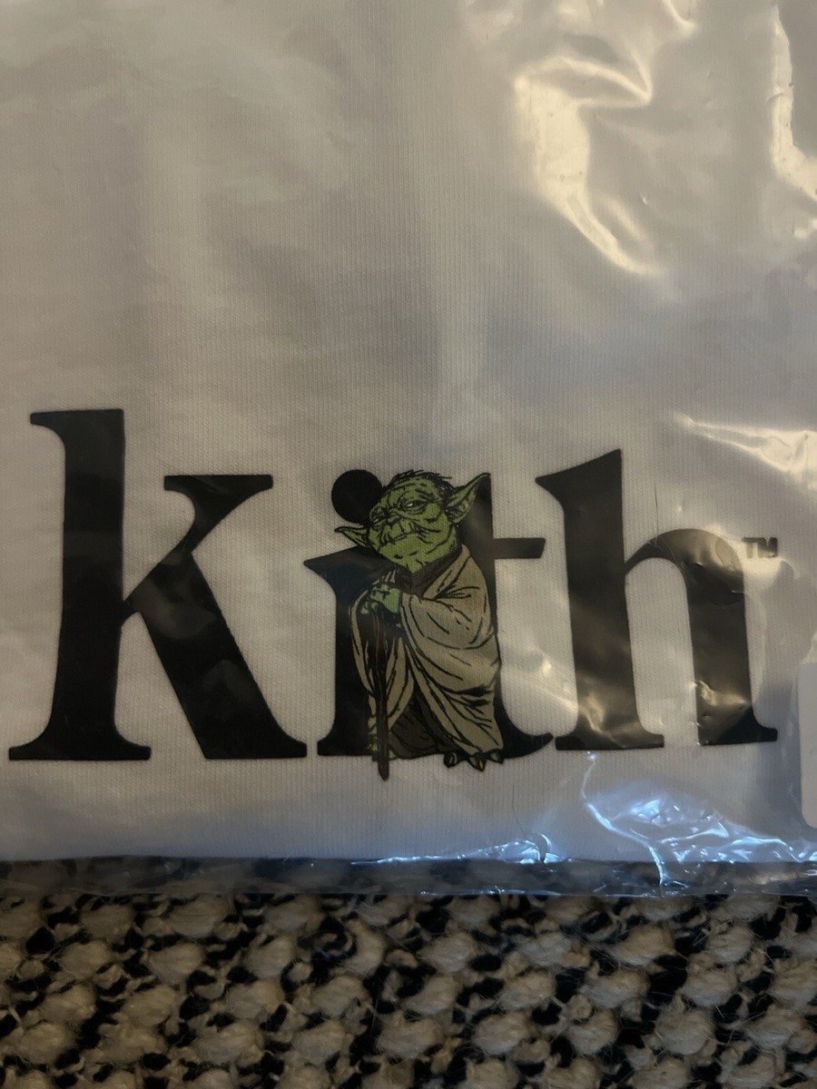 Kith x Star Wars Yoda Serif Vintage Tee Large White Tshirt Kith x Star Wars Yoda Serif Vintage Tee Large White Tshirt