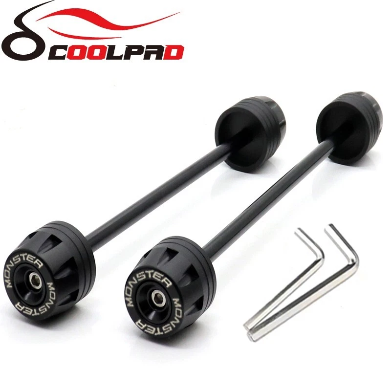 For DUCATI Monster 620 695 696 795 796 797 821 F&R Wheel Fork Slider Protector — 第 4/4 张图片