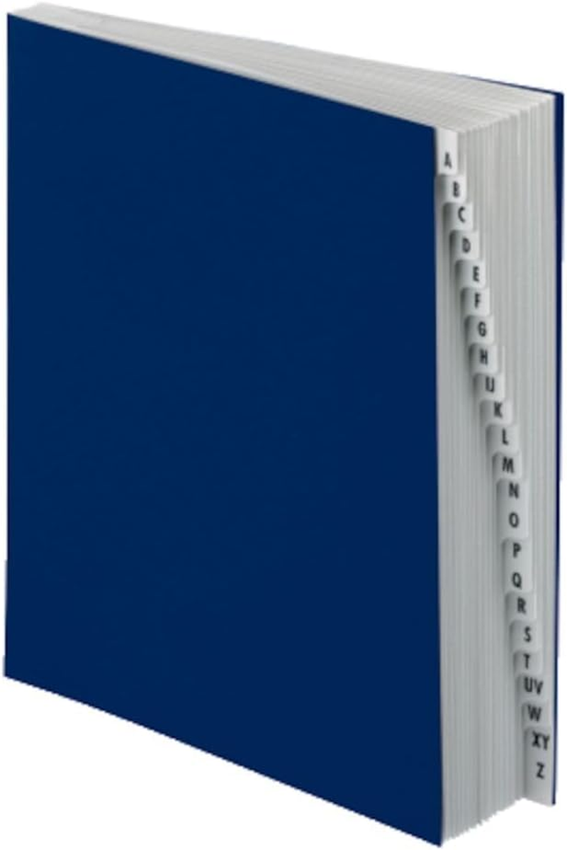 DDF3OX Letter Size A-Z Expanding Desk File in Dark Blue Acrylic-Coated Pressboard-image