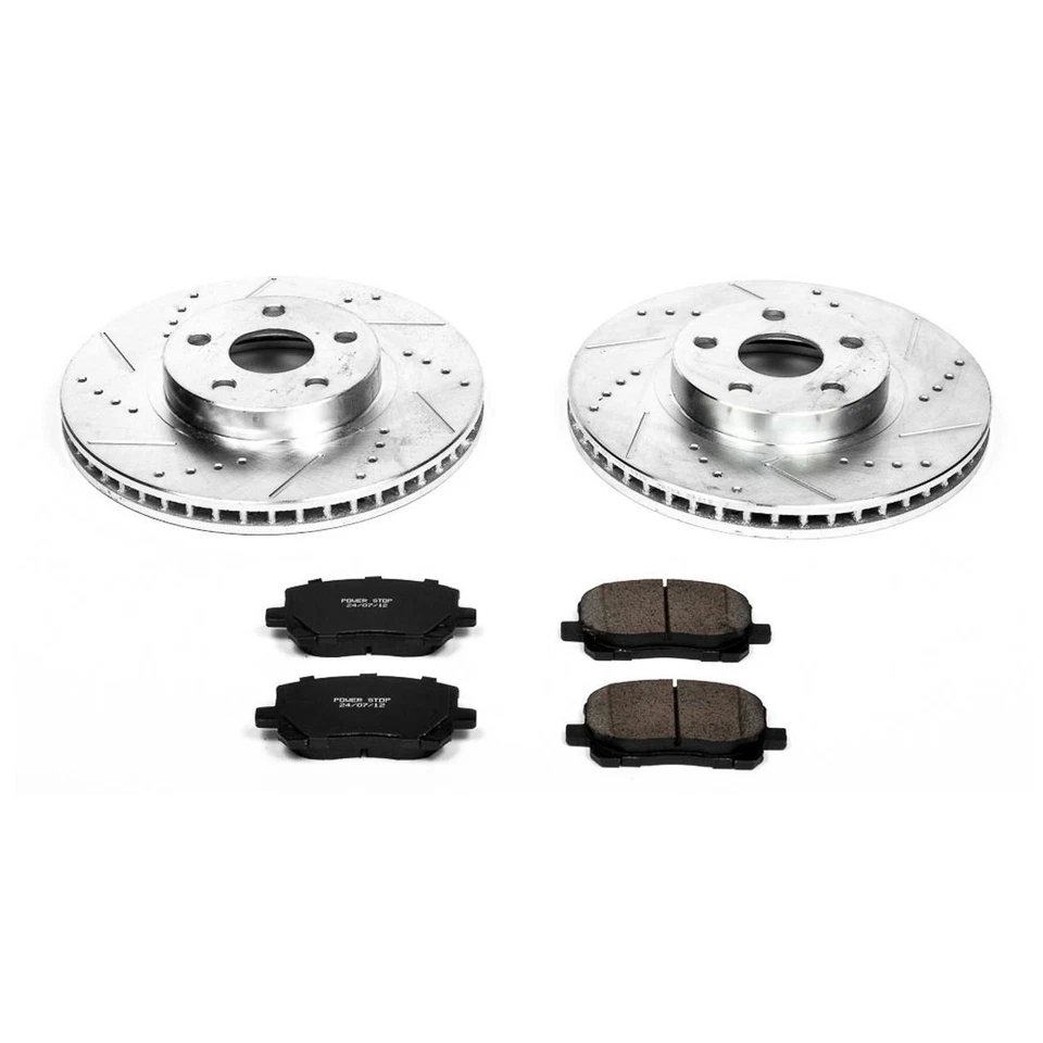 Комплект спортивных тормозов Power Stop K2316 1-Click Z23 Evolution для Toyota Corolla 03–08 годов выпуска - Изображение 2 из 2