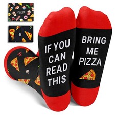 Pizza Socks Box Men Teen Boy Pizza Gifts If You Can Read This Funny Socks For...
