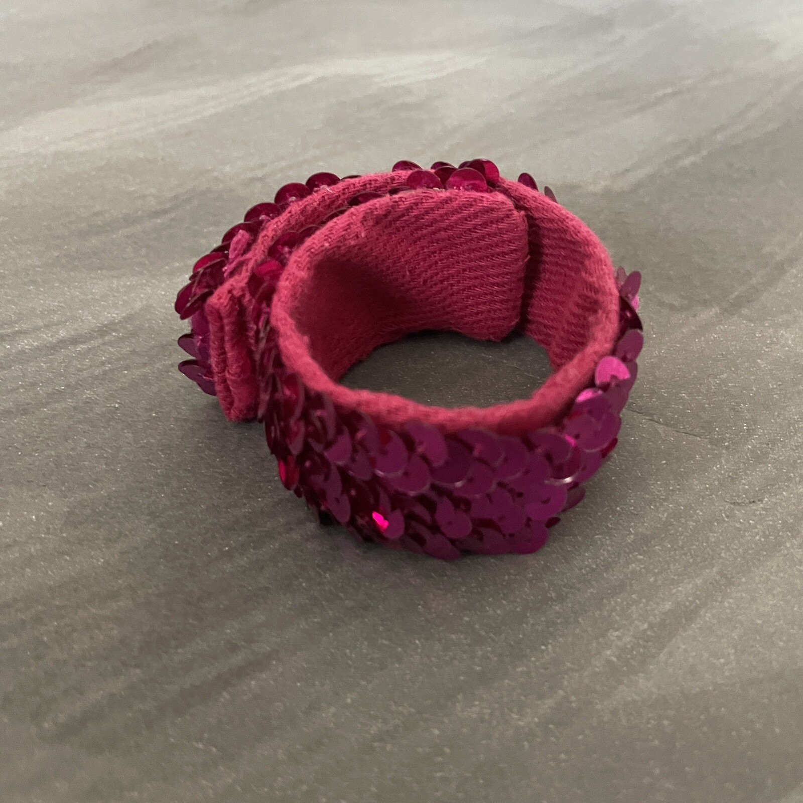 Girl’s Women’s Pink Sequin Slap Bracelet eBay