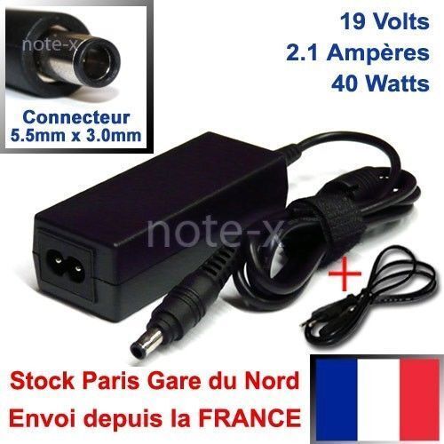 ADAPTATEUR SECTEUR POUR SAMSUNG NP-NC10 NP-ND10 19V 2.1A - Bild 1 von 1