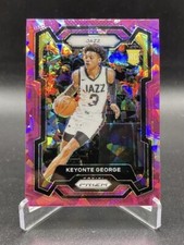 2023-24 Panini Prizm Keyonte George RC #127 Pink Cracked Ice Prizm Utah Jazz