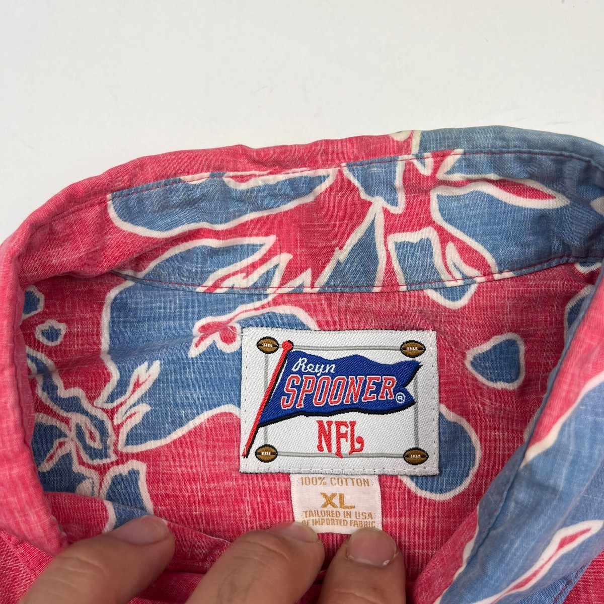 RARE Reyn Spooner Pro Bowl 2002 XL Made in Hawaii Red Football 