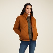 Ariat Adena Ladies Insulated Quilted Jacket - Sizes S To Xl - Sale