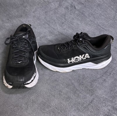 Hoka One One Bondi Women's 10 Black White Running Shoes