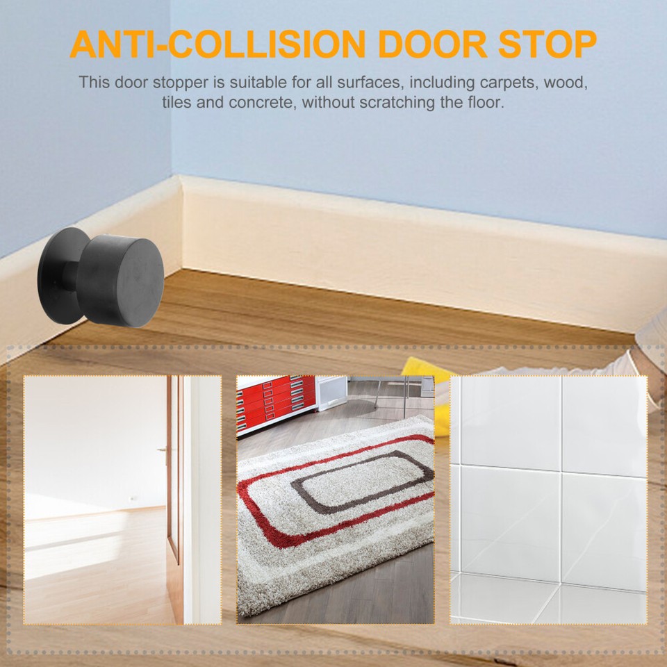 Kids Room Door Stop Wall Door Stopper Bathroom Door Buffer Metal Door