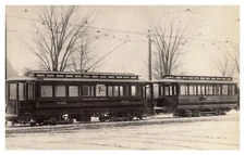 postcard I. R. C. No.3021 and trailer No.1012 Kuhlman Built in Cleveland A9112