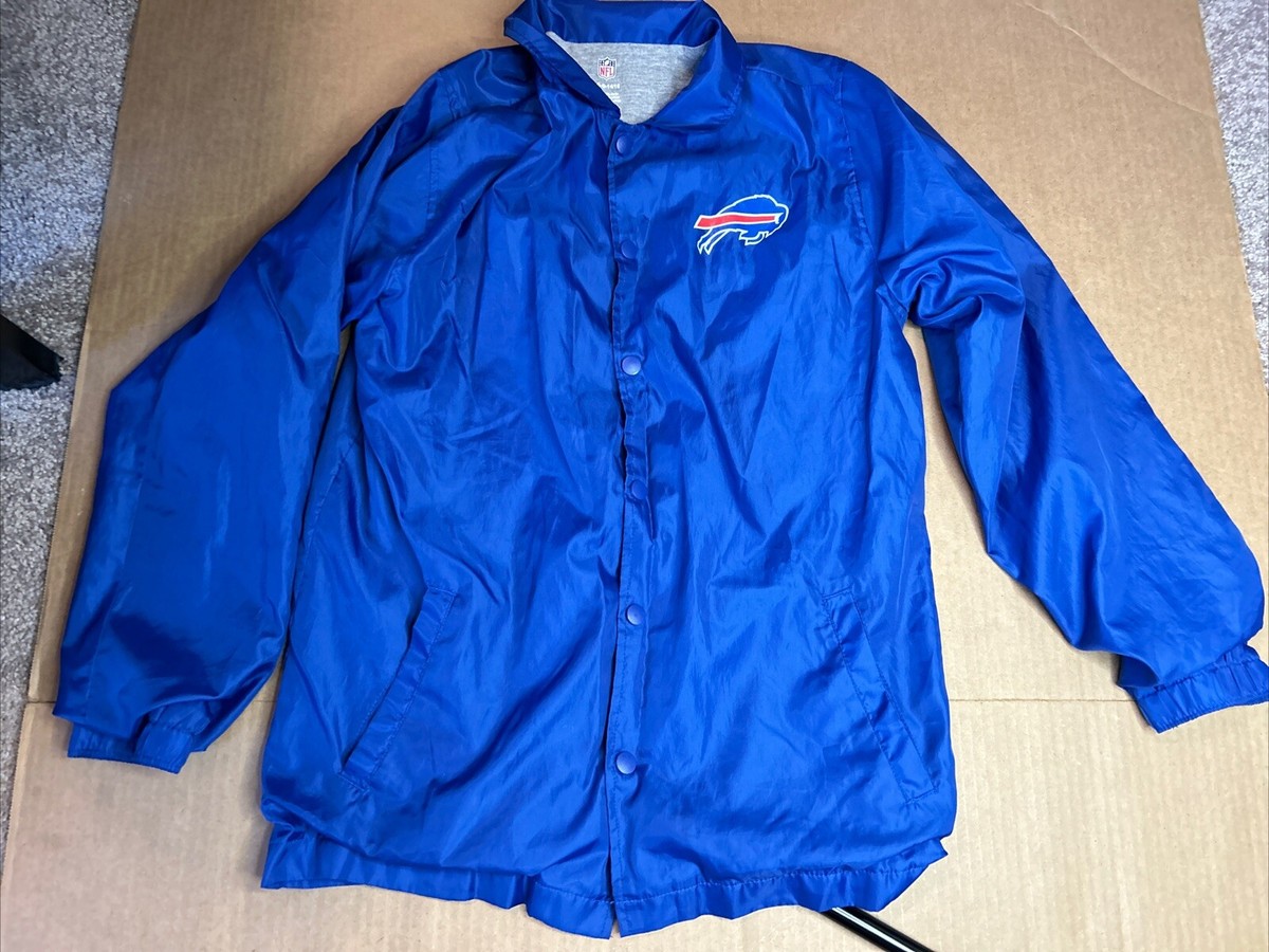 Buffalo Bills Vintage Jacket Size YOUTH Large 14/16 Blue Button | eBay