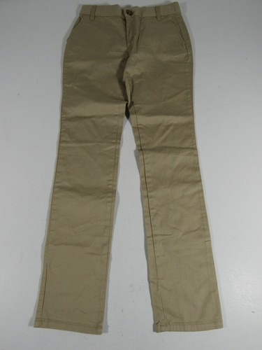 Old Navy Low Rise Bootcut Girl's Size 12 Beige Cotton Chino Pants - Picture 3 of 11