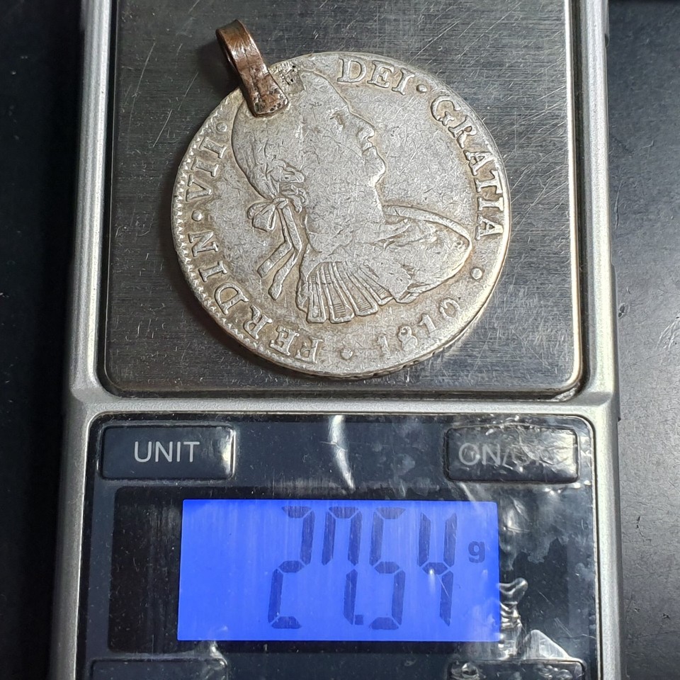 Mexico Spanish Colonial 8 Reales Ferdin Ferdinand VII 1810 Mo HJ Mexico