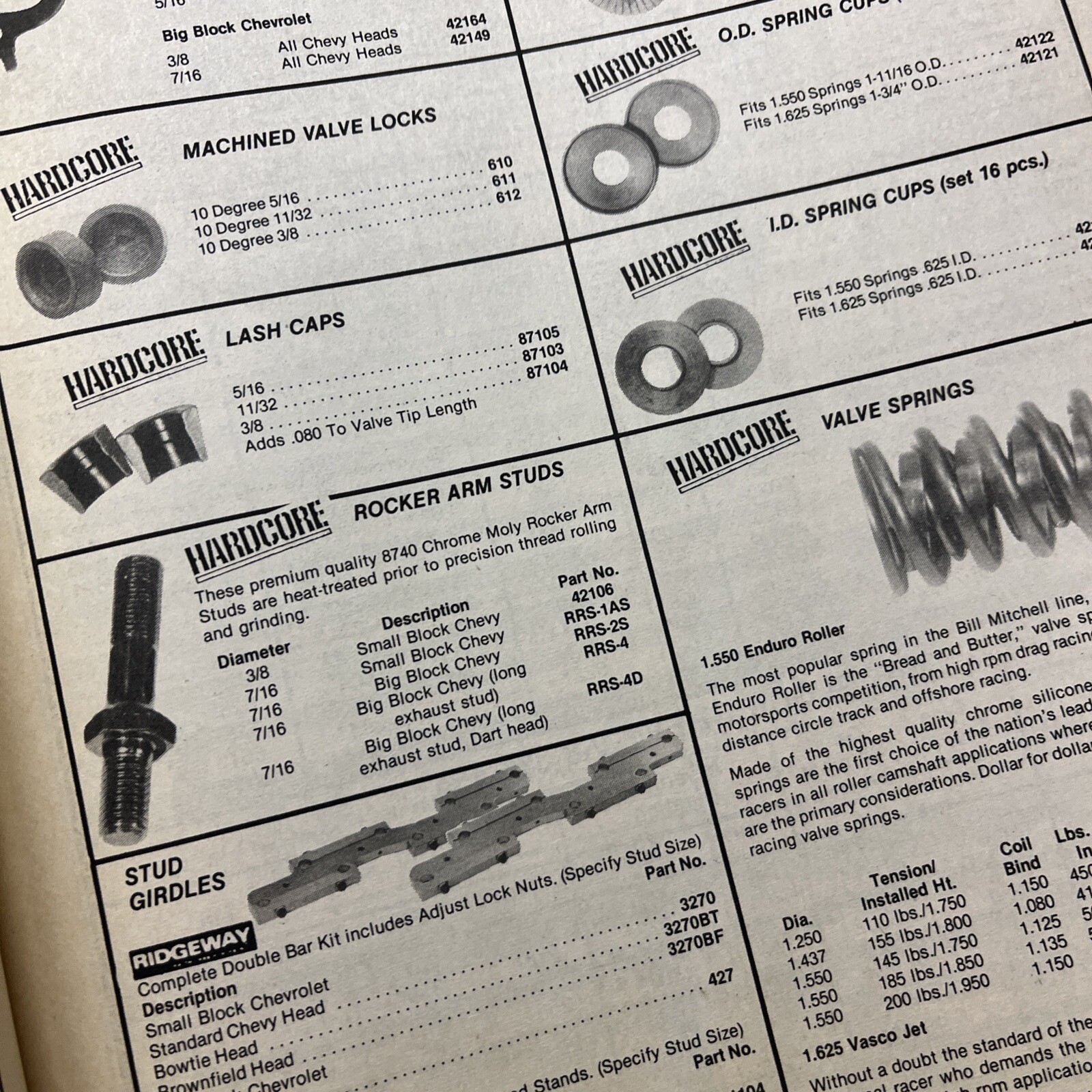 Original VINTAGE 1987 BILL MITCHELL PERFORMANCE Catalog Speed Racing