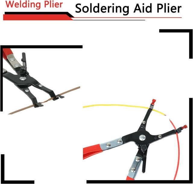 Vehicle Soldering Aid Plier Hold 2 Wires Whilst Welding Tool Universal