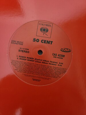 50 Cent ''Rowdy Rowdy'' 12'' single