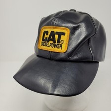 Vintage Cat Diesel Power Hat Snapback Cap Vinyl Patch Caterpillar Tractor 80s