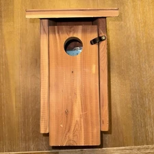 Bird House Cedar Bluebird Eastern Wild Bird House, Made of Cedar Wood