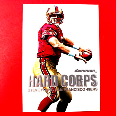 Steve Young 2000 Skybox Dominion Hard Corps Insert #9 NFL San Francisco 49ers