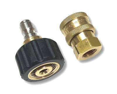 Hochdruckreiniger-Kupplung Aus Messing – 6,35 Mm (1/4 Zoll), Schnellanschluss Auf NPT-Buchse, Bis 5.000 PSI, 2 Stück