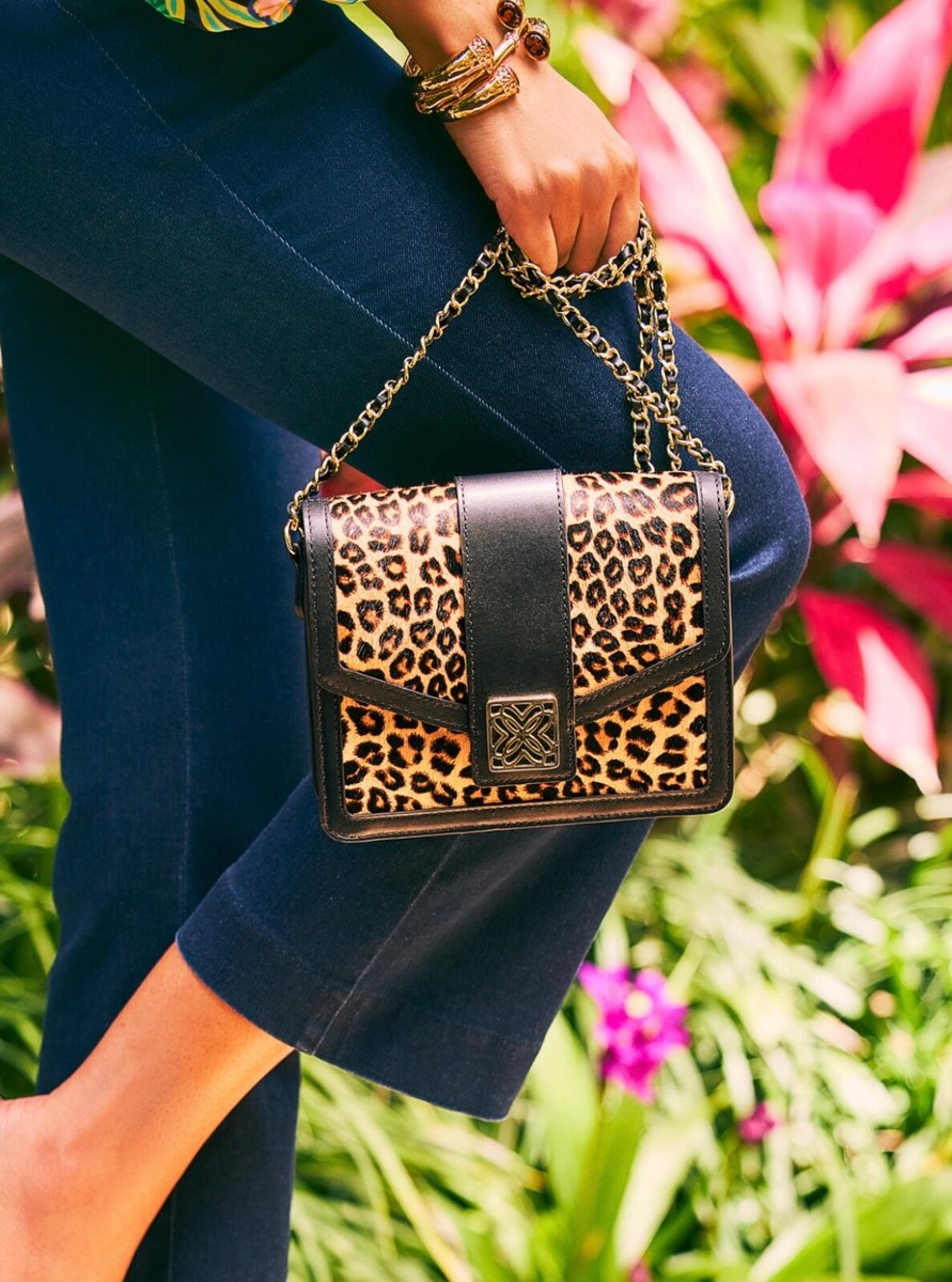 Lilly Pulitzer NWT Dobson Crossbody Bag Leopard 🐆 Haircalf | eBay