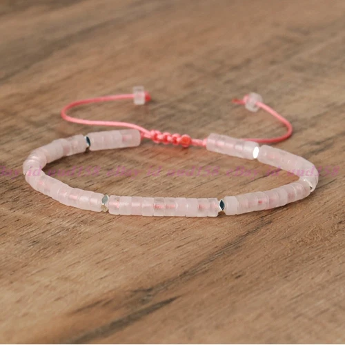 Minimalist Dainty Crystal Assorted Natural Gemstone Beads Healing Reiki Bracelet - Picture 17 of 60