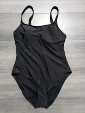 HURLEY One Piece Swimsuit Large Black Summer Beach Womens