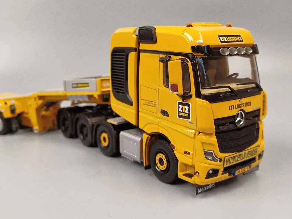 WSI -Mercedes Actros MP5 BIG Space 8X4 Tieflader - 5 Achs + DOLLY - 3 achs "ZTZ - Bild 4 von 4