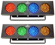 (2) Chauvet DJ BANK 140 LED Light Bank Systems, Sound Activated or Auto Programs